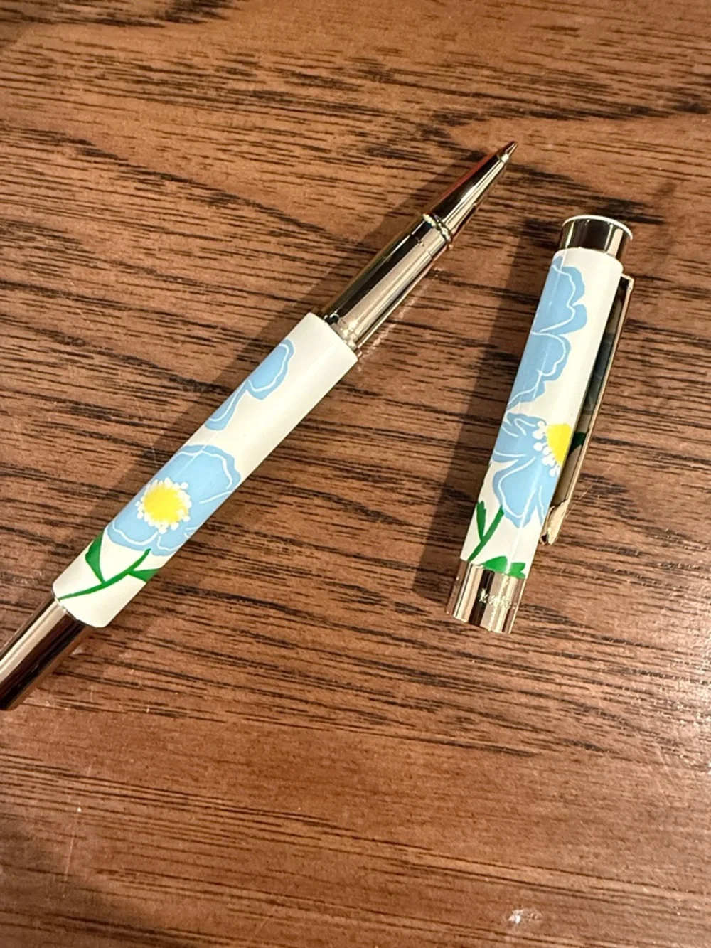 kate spade Sunshine Floral Ballpoint Pen with Green Logo Presentation Gift Box